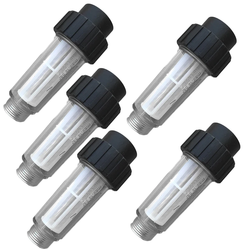5pcs High Pressure Washing Filter Plastic Purifiers Water Cleaner 175 psi