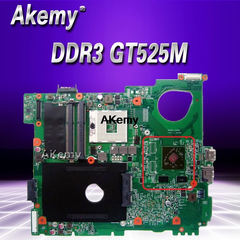 

N5110 For DELL inspiron 15R N5510 CN-0J2WW8 0J2WW8 HM67 DDR3 GT525M 1 GB GPU original motherboard Teste original de 100%