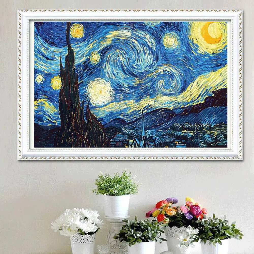 50x40cm Square Mosaic Pattern 5D DIY Diamond Art Embroidery Home Decoration Starry Sky Painting Cross Stitch Gift | Дом и сад
