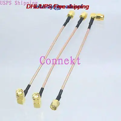 DHL/EMS 60 шт. кабель " SMA штекер SMA Мужской прямоугольный RG316 Pigtail джемпер cable-A2