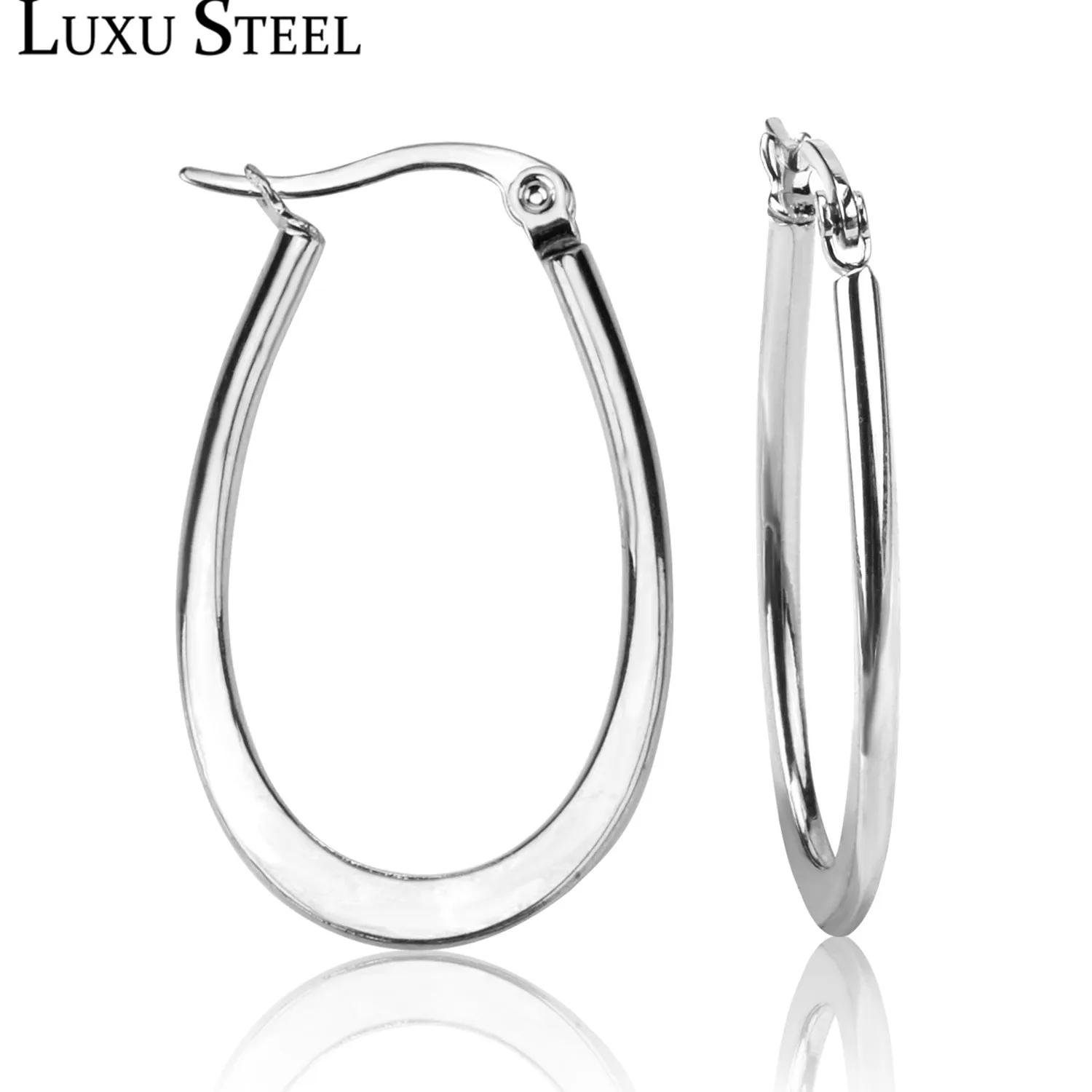 Ss Oval Hoop Earring Hoop Earrings