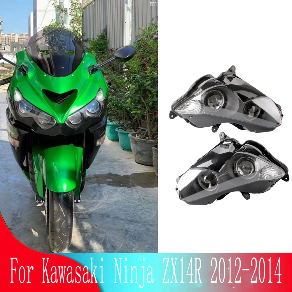 

For Kawasaki Ninja ZX14R/ZX 14 R/ZX-14R 2012 2013 2014 Motorcycle Accessories Front Headlight Headlamp Head Light Lighting Lamp