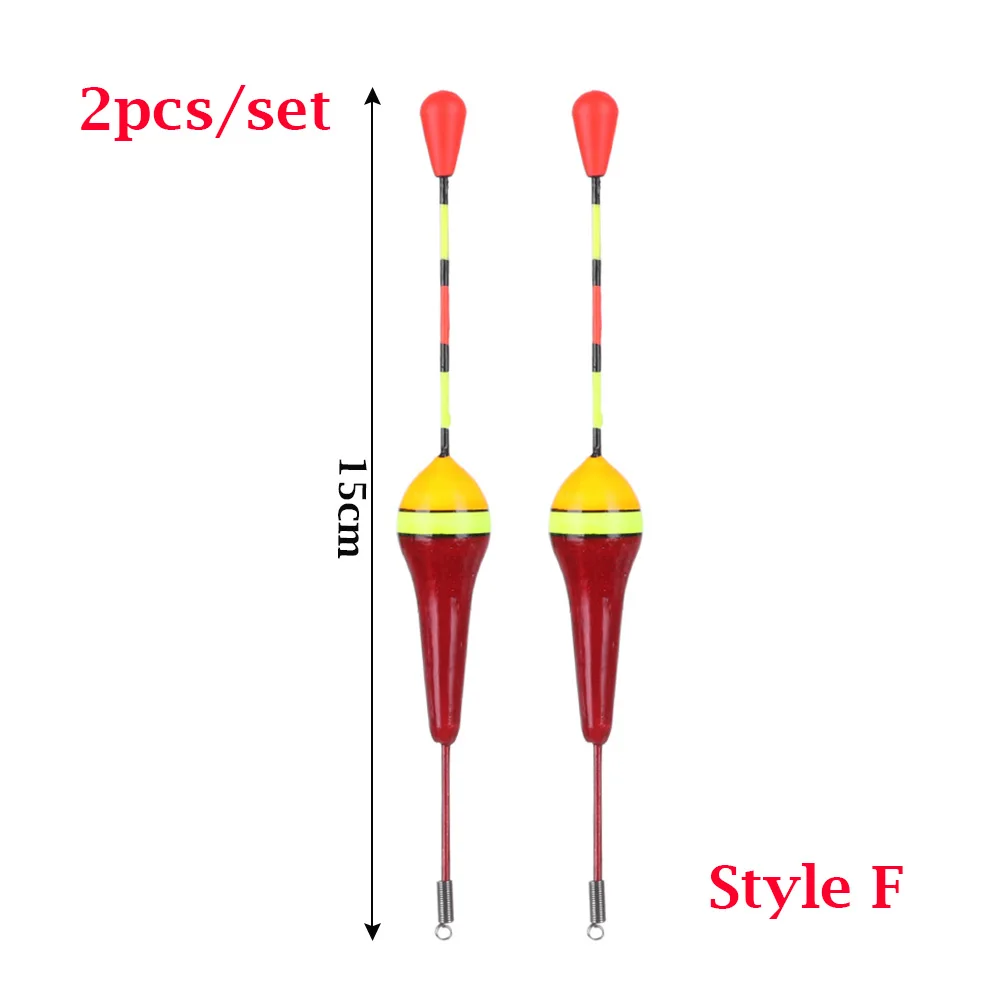 2 шт. Рыболовный набор поплавков буй Рыбалка световая палочка Плавающие разноцветные поплавковые буи для рыболовных аксессуаров - Цвет: Style F