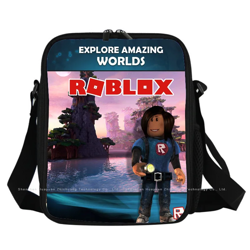 Roblox игровой дизайн Ланч-бокс водонепроницаемый портативный изолированный ланч-мешок сумка для еды сумка для пикника Сумка для ланча для женщин и детей - Цвет: H