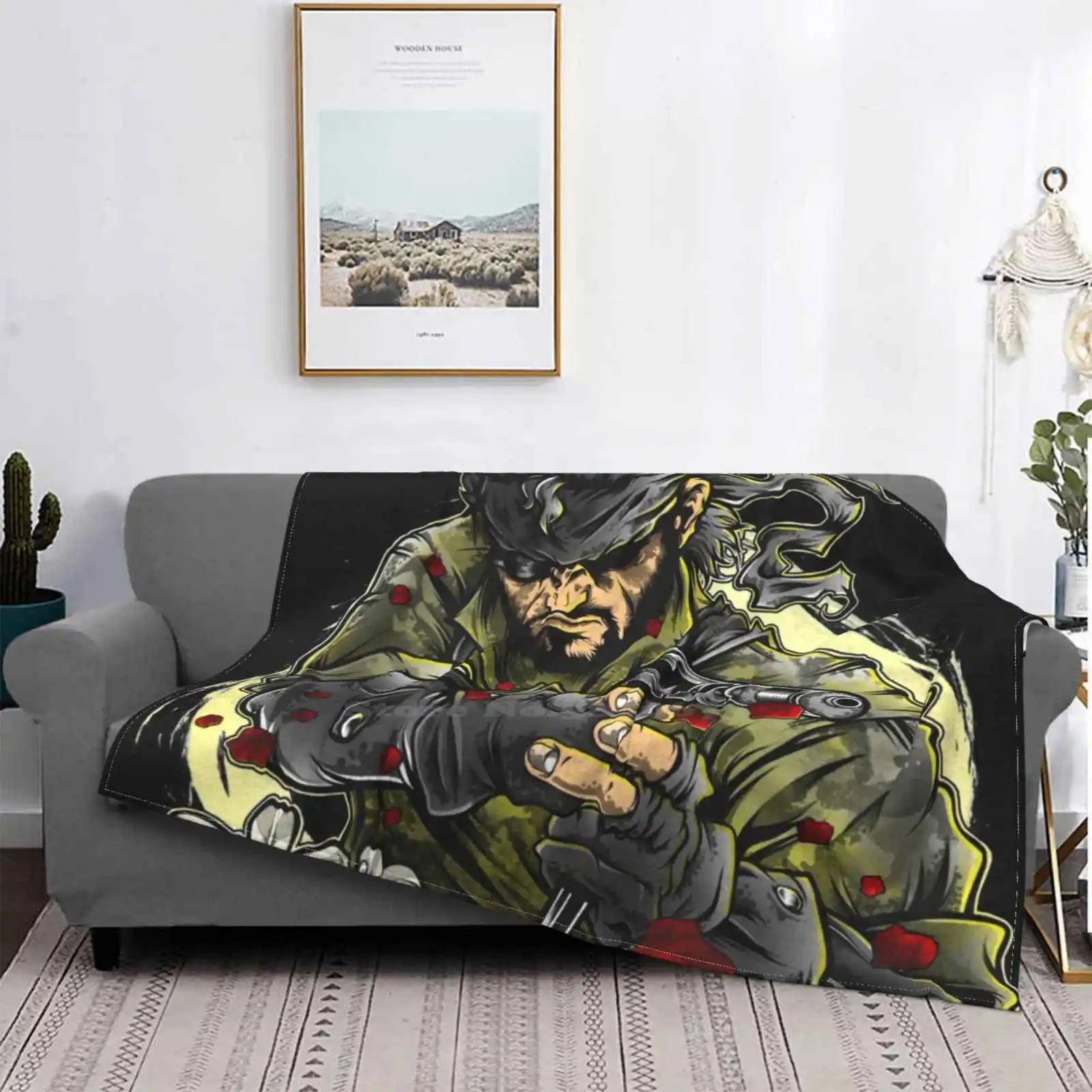 Snake Eater Design Creativo Leggero Sottile Coperta Di Flanella Morbida Ingranaggio In Metallo Ingranaggio In Metallo Solido 3 Snake Eater Snake Eater