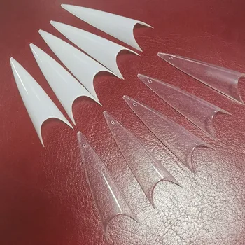 

Extra Long Point Stiletto False Nail Tips Acrylic Gel Salon Half Cover Tip Nails Bulk Price