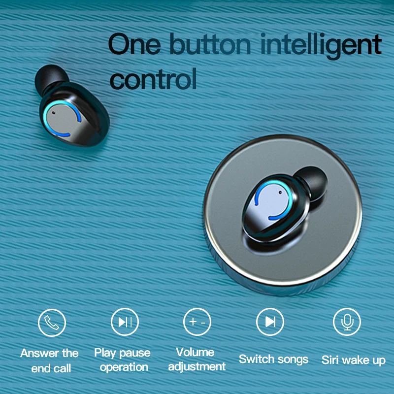F9 TWS Bluetooth Earphones Wireless headphone with LED Display Waterproof Charging Box Bluetooth headsets pk i12 i9000 earbuds