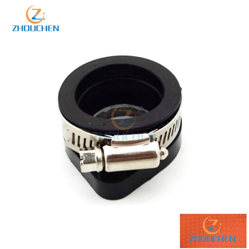 28mm Carb Intake Mainfold Adapter Boot Rubber Pipe Flange For Mikuni VM24 Keihin PE24 PE26 PE28 OKO Carburetor Pit Dirt Bike