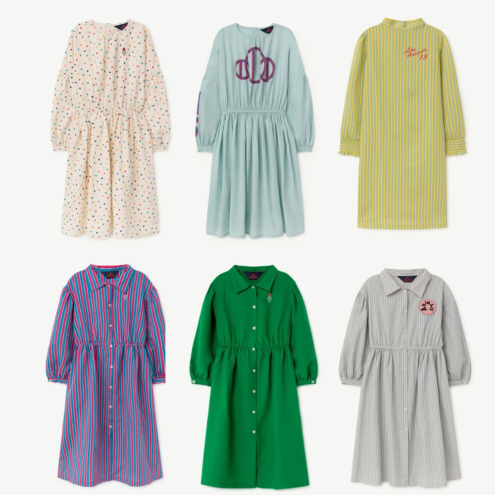 Tao-robes d'automne et d'hiver pour enfants | Chemise imprimée, à la mode, vêtements princesse pour bébés enfants, nouvelle collection 2019