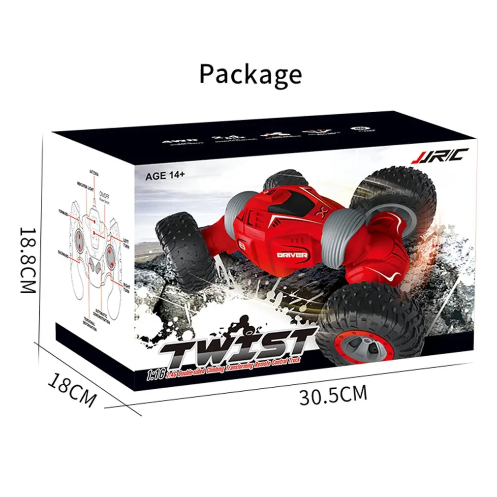 Q70 1:16 RC двусторонний флип-деформационный Автомобиль 2,4 ГГц 4WD беспроводной гоночный внедорожный твист скалолазание пустынный грузовик 25 км/ч
