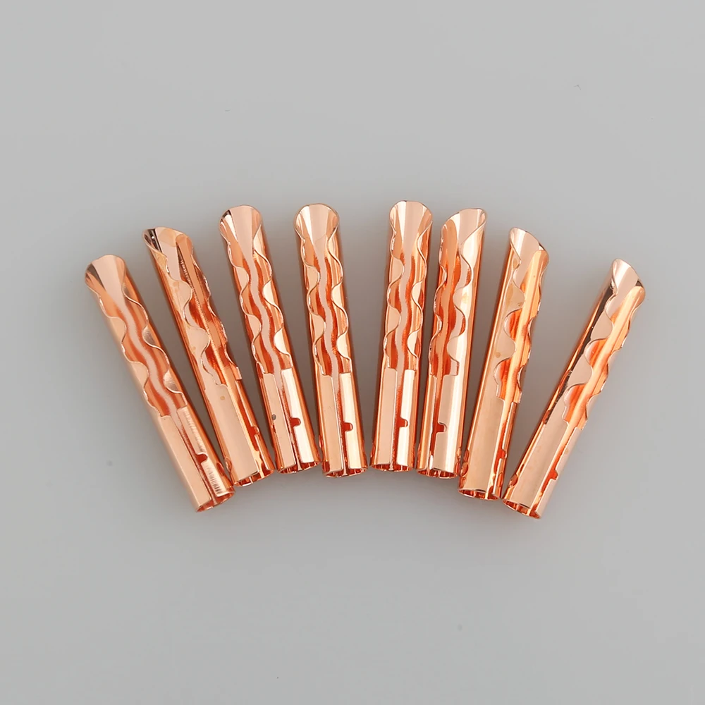 Gold Sliver Copper Audio Speaker Cabo Connector mm Banana Plug Bfa Z-tipo Alta Qualidade 12 Pcs Vb432g - Image 3