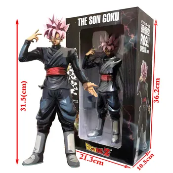 

Dragon Ball Z Super Saiyan THE SON GOKU Anime Figure Resolution of Soldier Black Goku PVC Toys Grandista Action Figma Model Doll