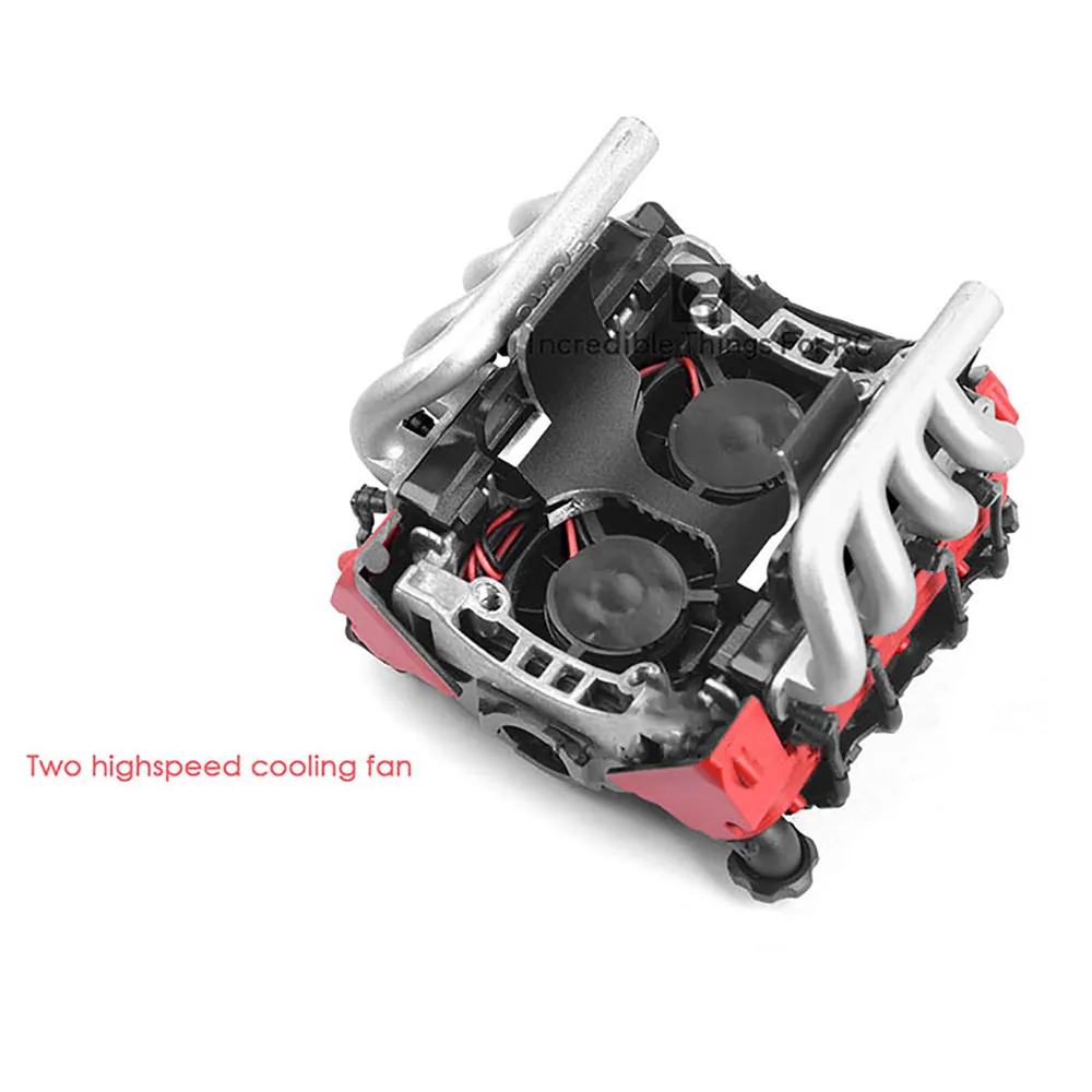 US $23.25 For 110 Rc Crawler Traxxas Trx4 Scx10 Radiator Cooling Fan Ls7 V8 Electric Engine Motor 1pc Simulate Rc Car Modification Parts