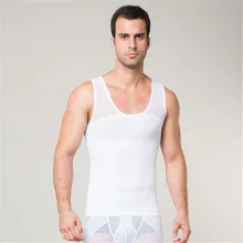 Мужской тренажер для груди облегающий жилет без рукавов приталенный гинекомастический триммер для похудения