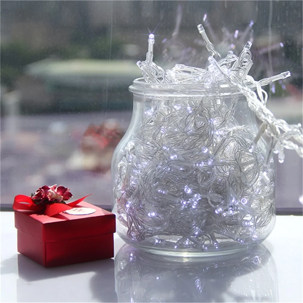 22M 2 LED White String Fairy Lights 8 Modes Party Christmas Garden IP44