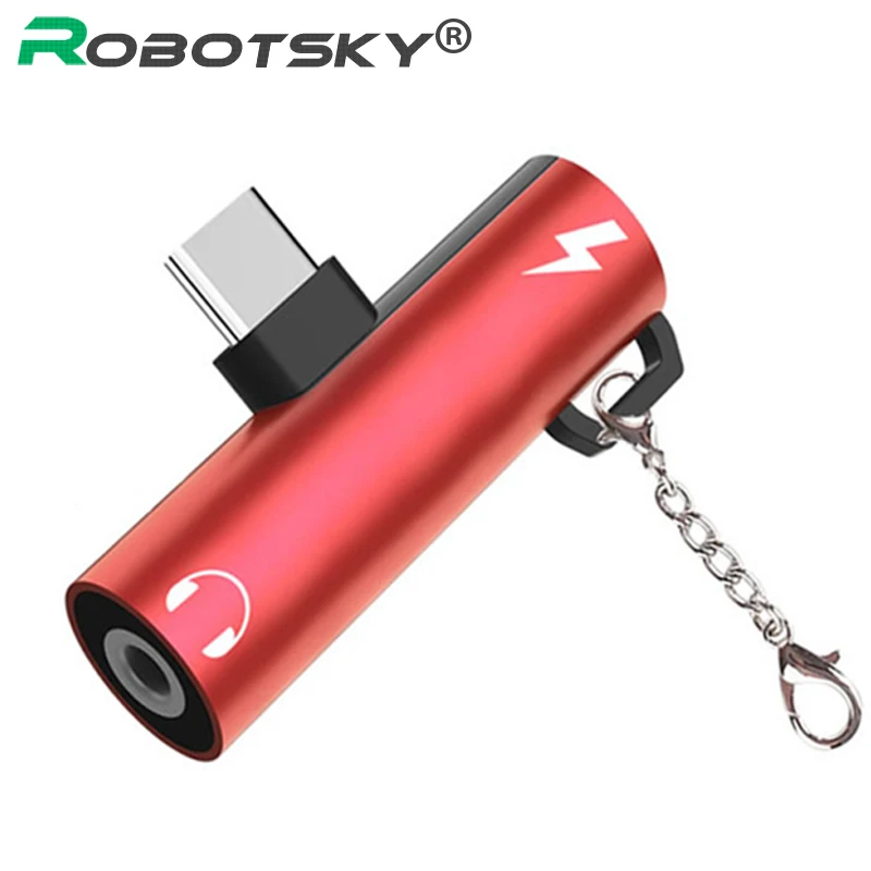 

2 IN 1 3.5mm Jack Type-C adapter USB C to 3.5mm AUX earphone Converte for Xiaomi Huawei Honor Type-C to 3.5mm Jack Audio Adapter