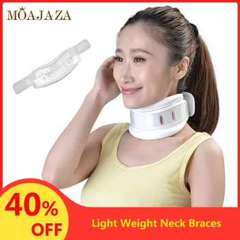 

Adjustable Neck Brace Hooked Collar Support Cervical Neck Stretching Pain Relief Posture Corrector Health Care Wrap light weight