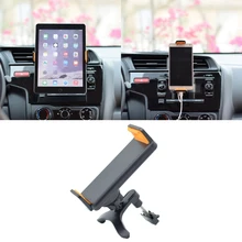Support universel rotatif à 360 degrés pour grille d'aération de voiture, pour iPhone iPad GPS Xiaomi Samsung LG tablette 4 10 pouces
