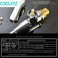 ก๊อกน้ำจับจานอ่างล้างหน้าฝักบัวเปลี่ยน dial เย็น 25 35 40 SPOOL อะไหล่ซ่อม 4