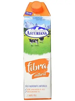 

Central Lechera Asturiana Leche Fibra - Paquete de 6 x 1000 ml - Total: 6000 ml