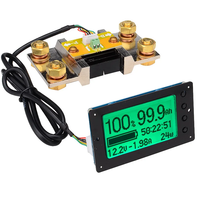 

TOP!-TF03 100V 500A Universal Battery Capacity Tester Voltage Current Indicator Panel Coulomb Meter Coulometer