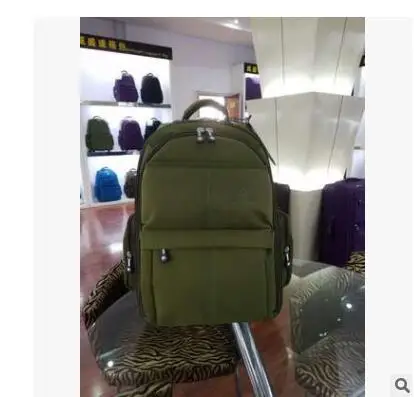 WEISHENGDA сумка для багажа на колесиках, мужская сумка для ручной клади, рюкзак, сумка для путешествий, рюкзак на колесиках, сумка для переноски на колесиках, чемодан - Цвет: 19 Inch army green