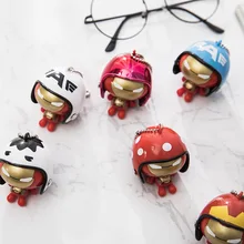 BS-649 шлем брелок с Железным человеком подшлемник Маленькая подвеска автомобиль сумки из натуральной кожи шляпа c подвеской творческие подарки