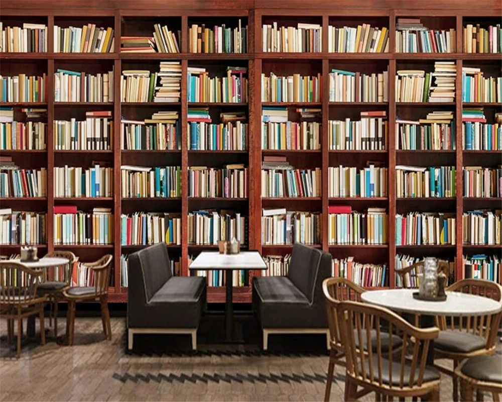 Custom wallpaper 3D European Style Sofa TV Background Wall Bookcase Books  Bookshelf 3d wallpaper mural papel de parede - AliExpress, image size:1000x800