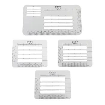 

4pcs Notebook Multi-use Envelope Handwriting Practice Diary Stencil Set Templates Rulers Addressing Guide Craft Postcards Letter