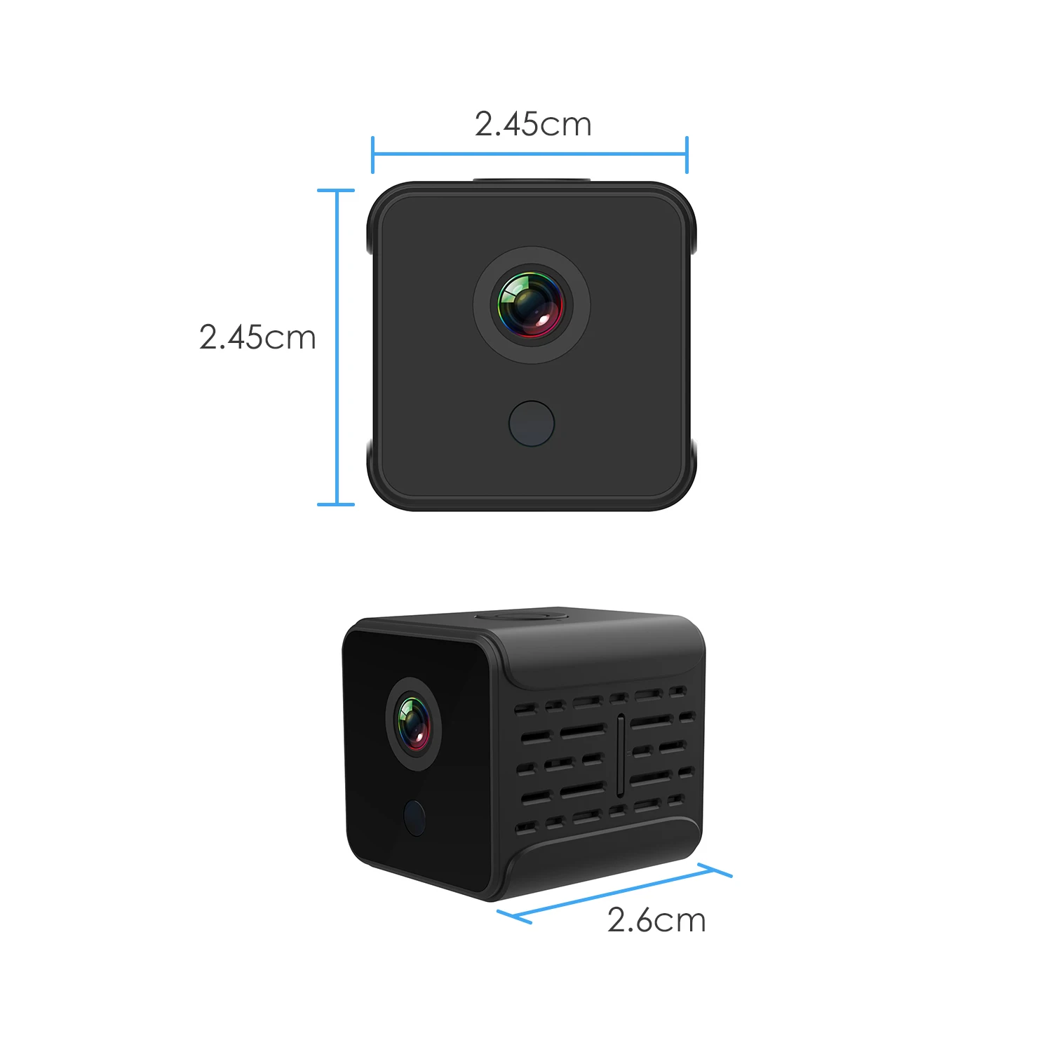 Мини ip камера 1080p с вращением на 360 градусов магнитный кронштейн домашняя
