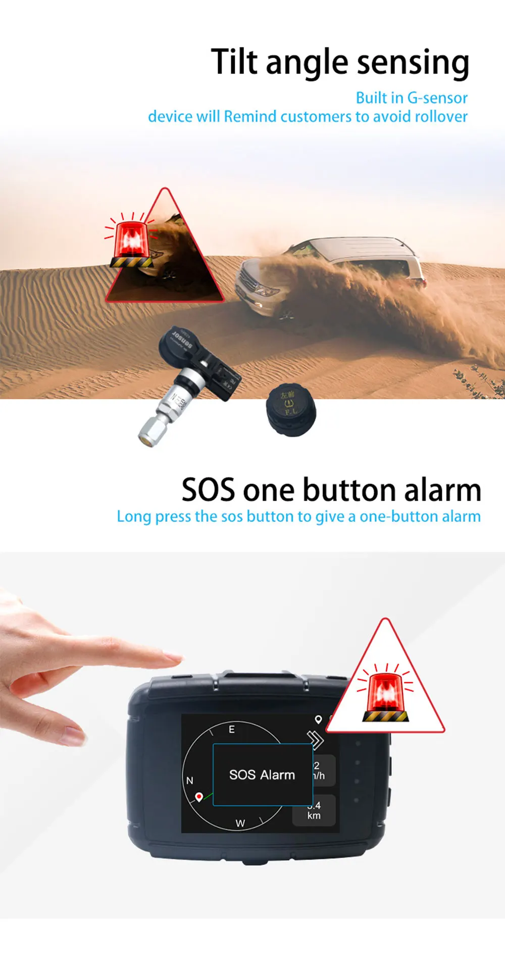 Забавный Авто LK990 умный автомобиль TPMS система контроля давления в шинах с gps трекером и навигацией направления анти-падение Смарт TPMS