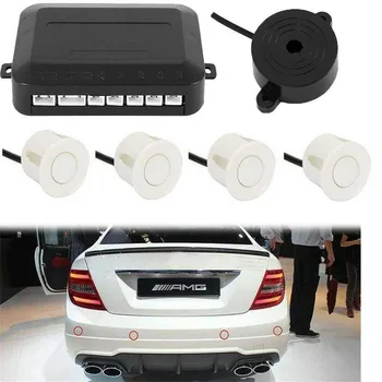 

12V Car Parktronic Automatic Parking Sensor with 4 Sensors double CPU Reverse Backup Parking Radar Monitor Detector
