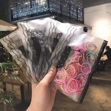 Южная Корея сумка простая однотонная повязка на голову Женские аксессуары для волос детская лента для волос ультра-эластичная резинка для волос для завязывания