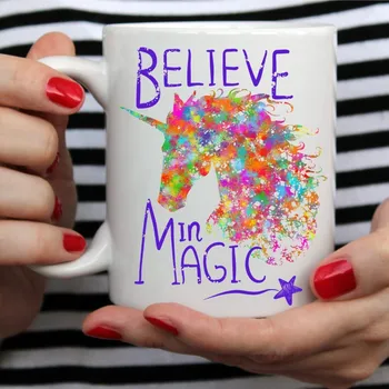 

Colorful Unicorn Mugs Travel Beer Cup Porcelain Coffee Mug Tea Cup