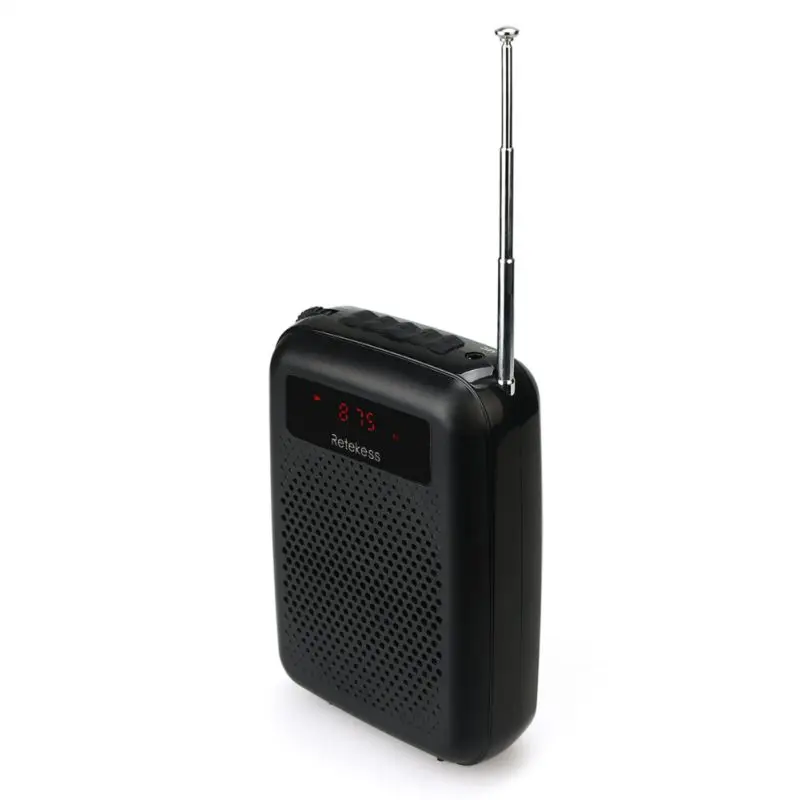 

12 W Voice Amplifier For Teachers FM Radio Audio Recorder MP3 Player Support TF Card/USB Drive