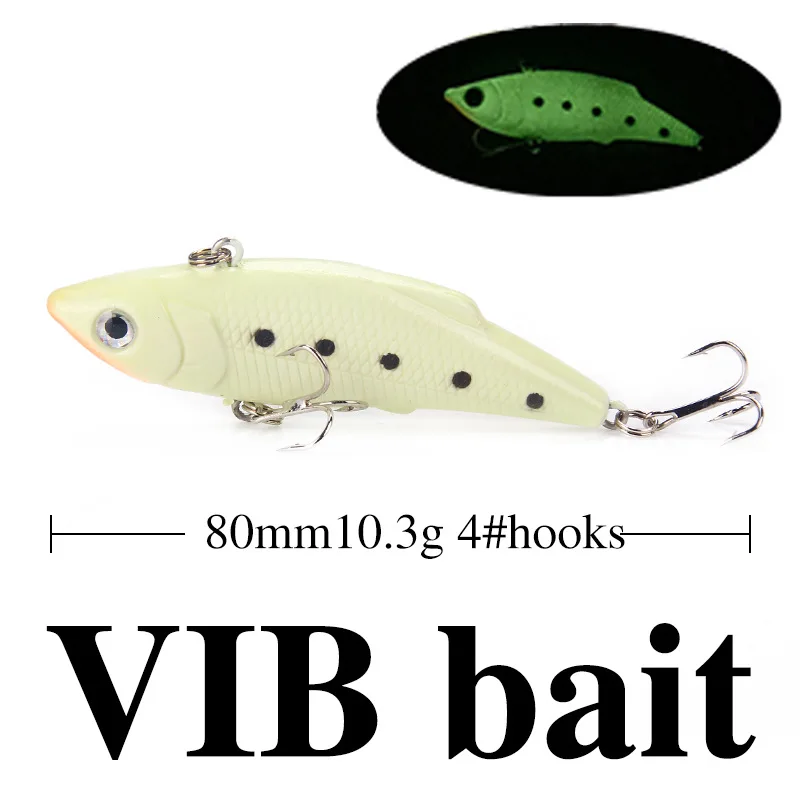 5pcs Gorgons Fishing Tackle Set Jerkbait Minnow Crankbait Pencil Popper Lipless Crank Luminous Fishing Lure Kit
