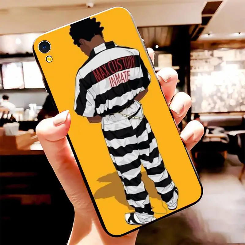 PENGHUWAN Kodak Black Rapper Coque Shell Phone Case For Vivo Y91c Y17 Y51 Y67 Y55 Y93 Y81S Y19 Y7S Case