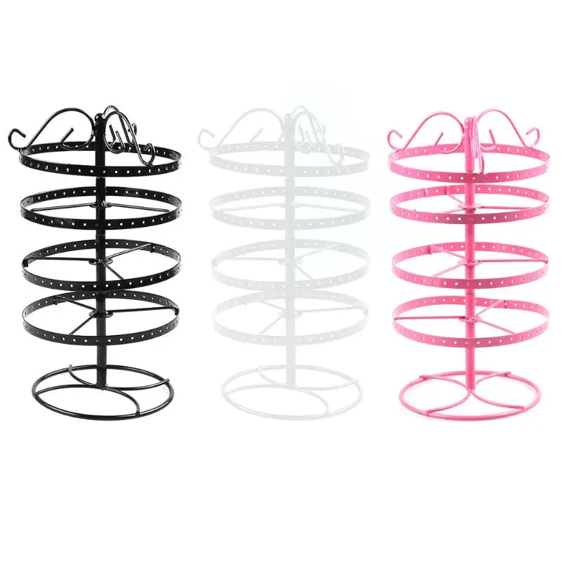

Metal jewelry rack display Necklace Chain Bracelet Rotation Holder Detachable Earring Jewelry Display Stand Rack Hanger