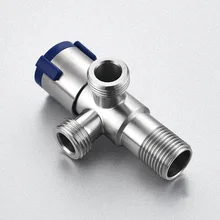 Чистая вода le 304 нержавеющая сталь в двойной угол точки клапана баррель стиральная машина Угловой клапан водяной клапан переключатель Stainles