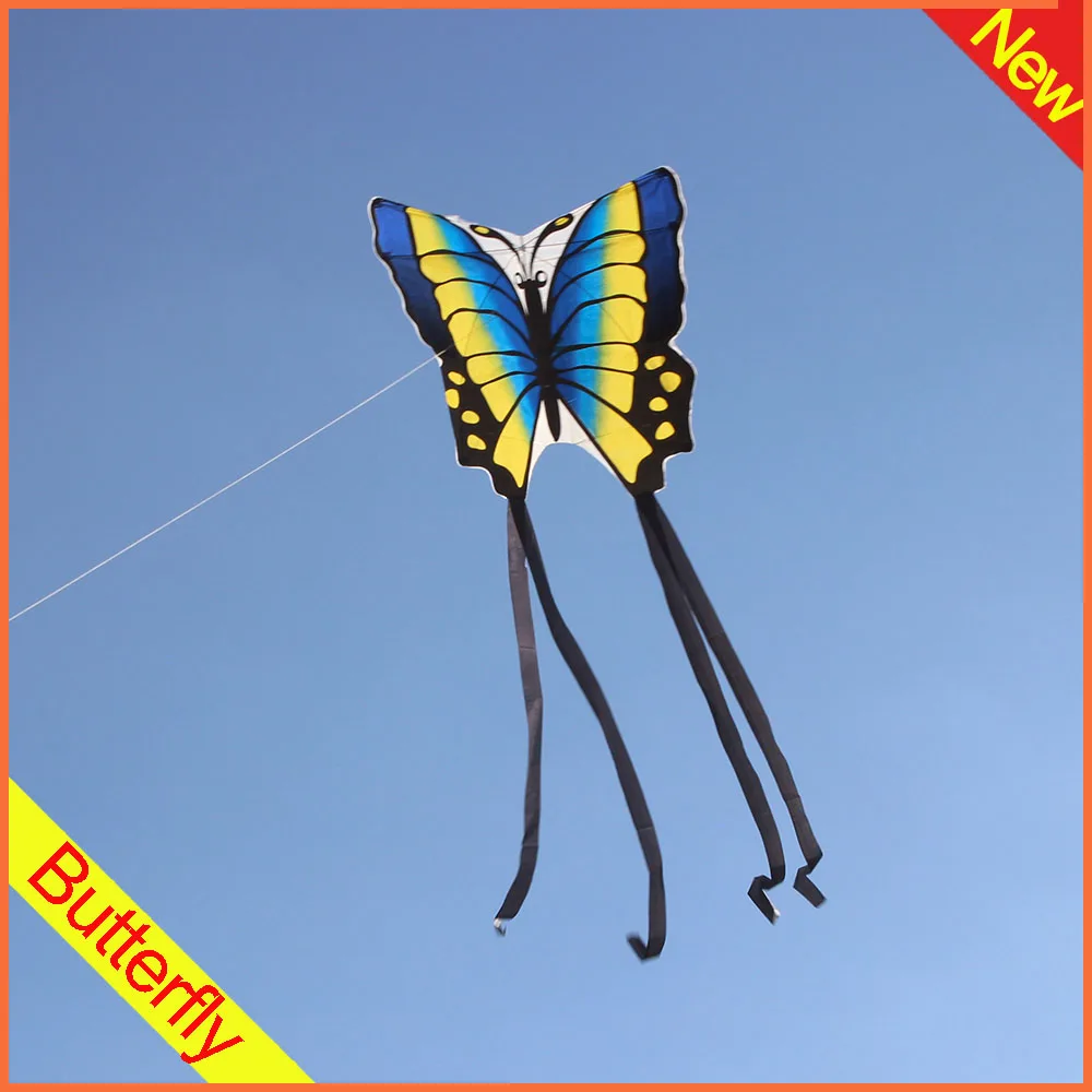 1PC Butterfly Printed Long Tail Kite Children Kids Outdoor Garden Fun Toy HV 