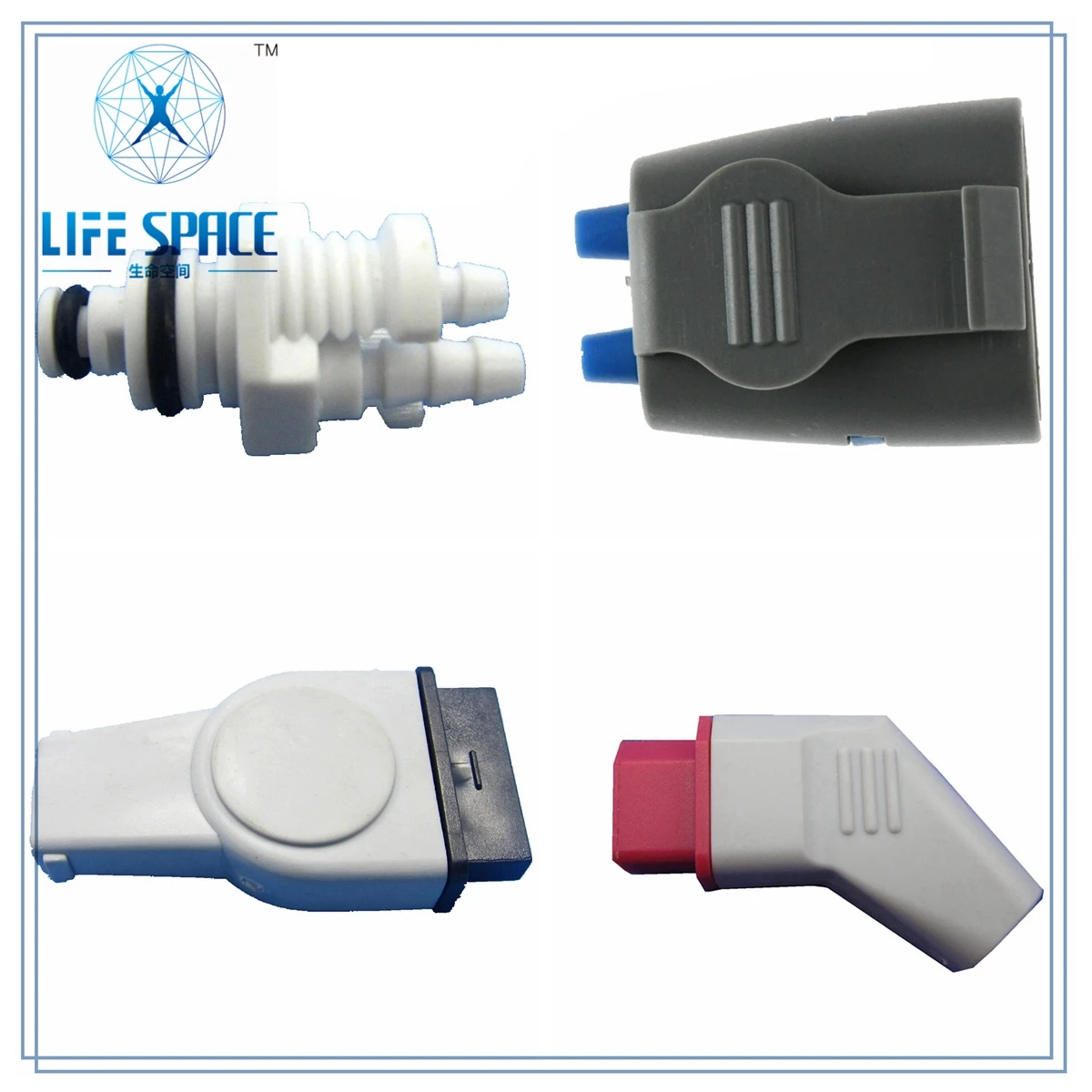 

LC-13.14.15.24 GAS connector for BP ex-tube, BP air hose, NIBP cuff and patient monitor 5pcs/pack