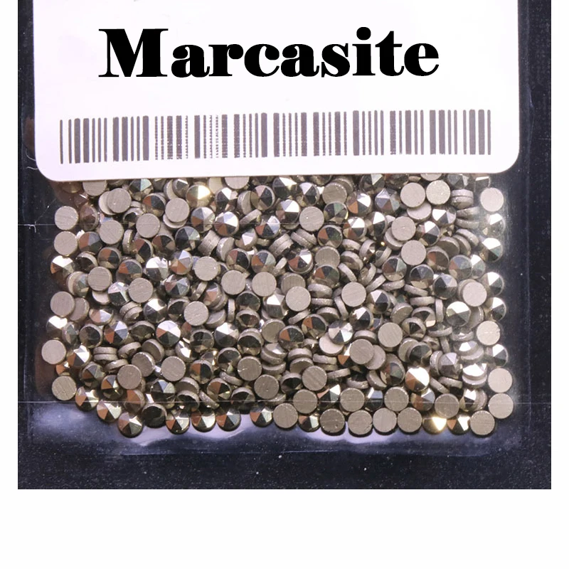 

1000pcs/bag Natural Marcasite Stones 0.9-2mm 3A Quality Loose Marcasite Gems for Jewelry Making