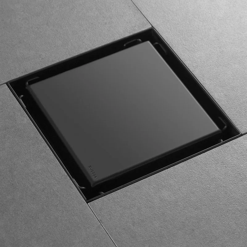 

Bathroom Floor Drain 304 Stainless Steel Deodorization Invisible Square/Rectangle Type Balcony Kitchen Floor Drain Bath Hardware