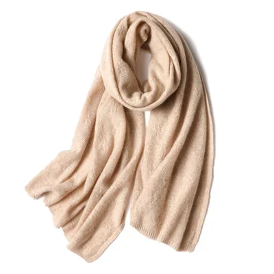 Большой натуральный 100 кашемировый шарф, женский зимний женский шарф, длинный модный вязаный осенний Элегантный Теплый шейный шарф на заказ