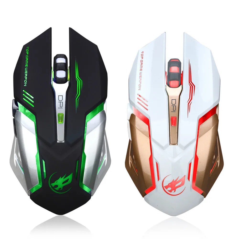 Ouhaobin Wireless Silent LED Backlit USB Optical Ergonomic Gaming Mouse FOR Win 7/Win 8 | Компьютеры и офис