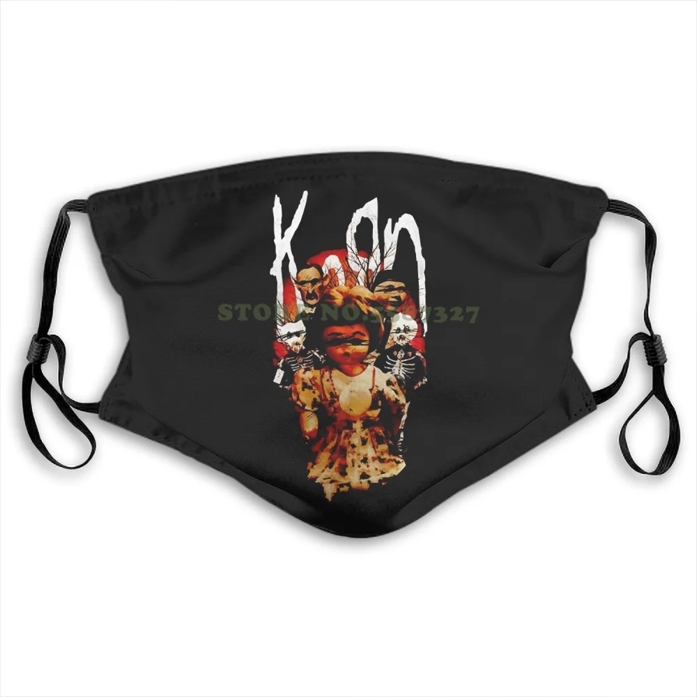 Korn Dolls Band логотип Официальный черный для мужчин и женщин мужские маски лица |