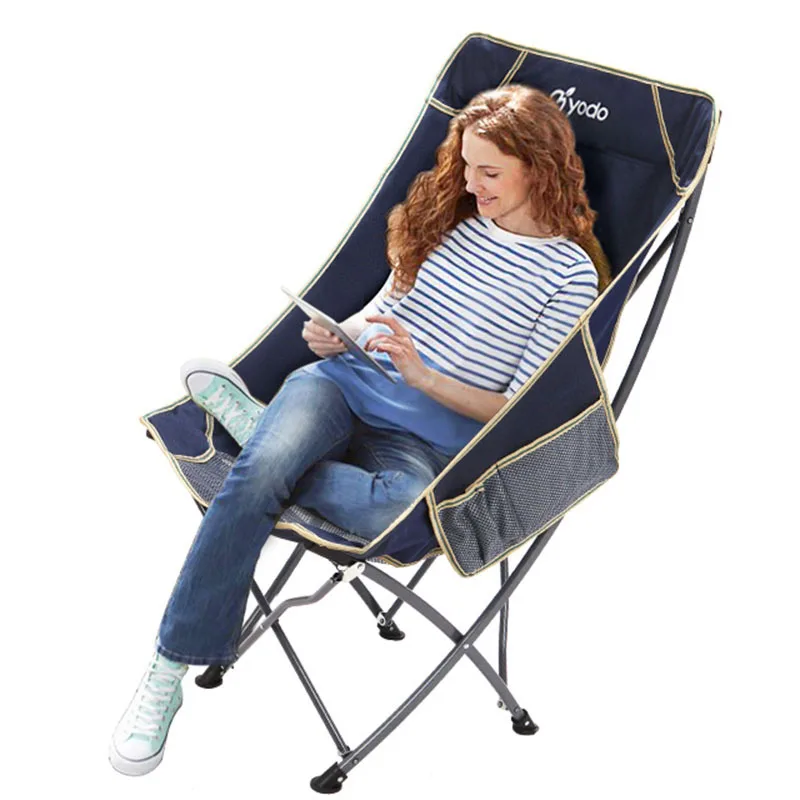  Relaxed Outdoor Portable Folding Chair Backrest Fishing Chair Stool Recreational Beach Chair Noon R