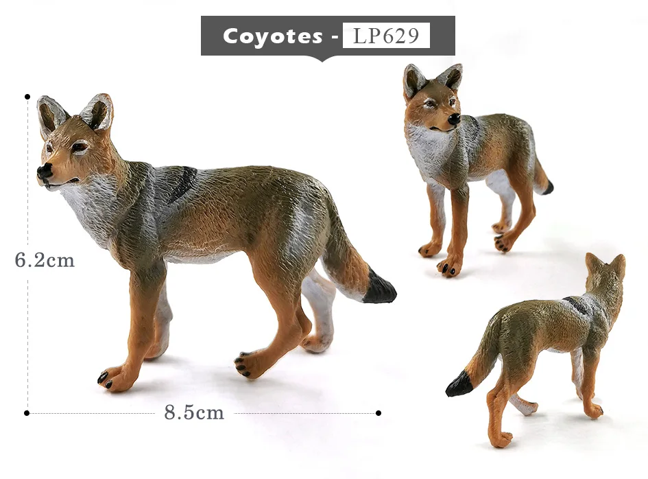 Koala Wolf Deer Leopard Alpaca Antelope Monkey animal model figurines home decor miniature fairy garden decoration accessories