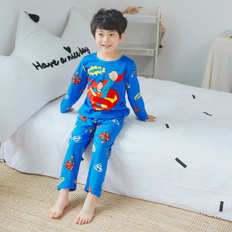implicar Reorganizar estafa Nuevo conjunto de pijamas Pop para niños, Pijama de otoño, Superman,  dibujos animados, camiseta para dormir para bebés, trajes, pijamas para  niños, ropa para el hogar|Sets de pijamas| - AliExpress