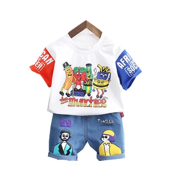 

Kids Clothes Suit New Summer Children Boys Girls Cartoon T Shirt Shorts 2Pcs/sets Baby Toddler Casual Clothing Infant Sportswear
